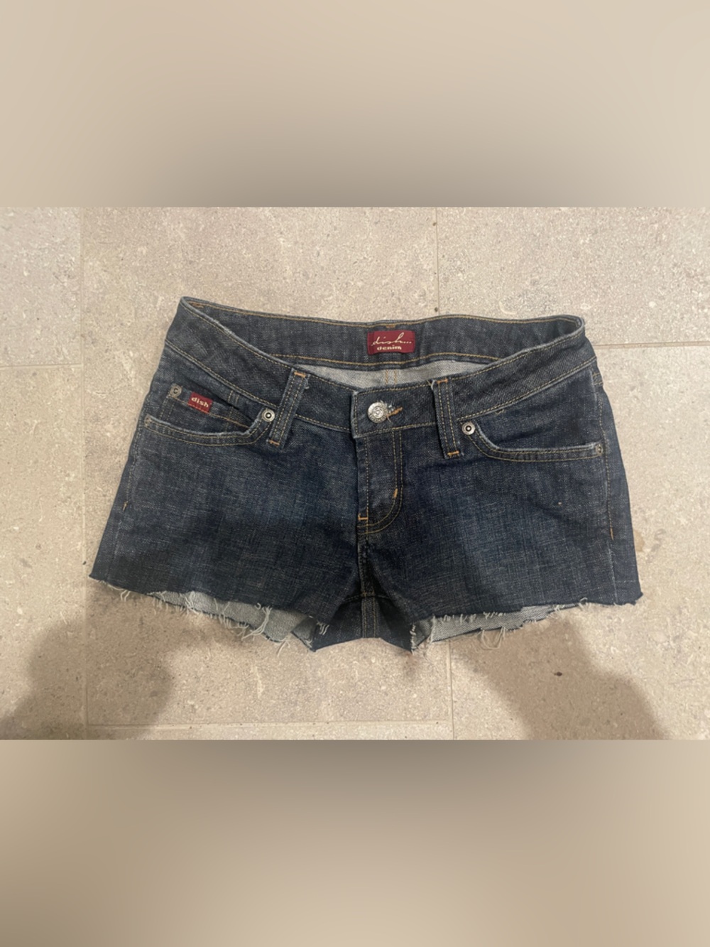 Dark Blue Micro Jean Shorts